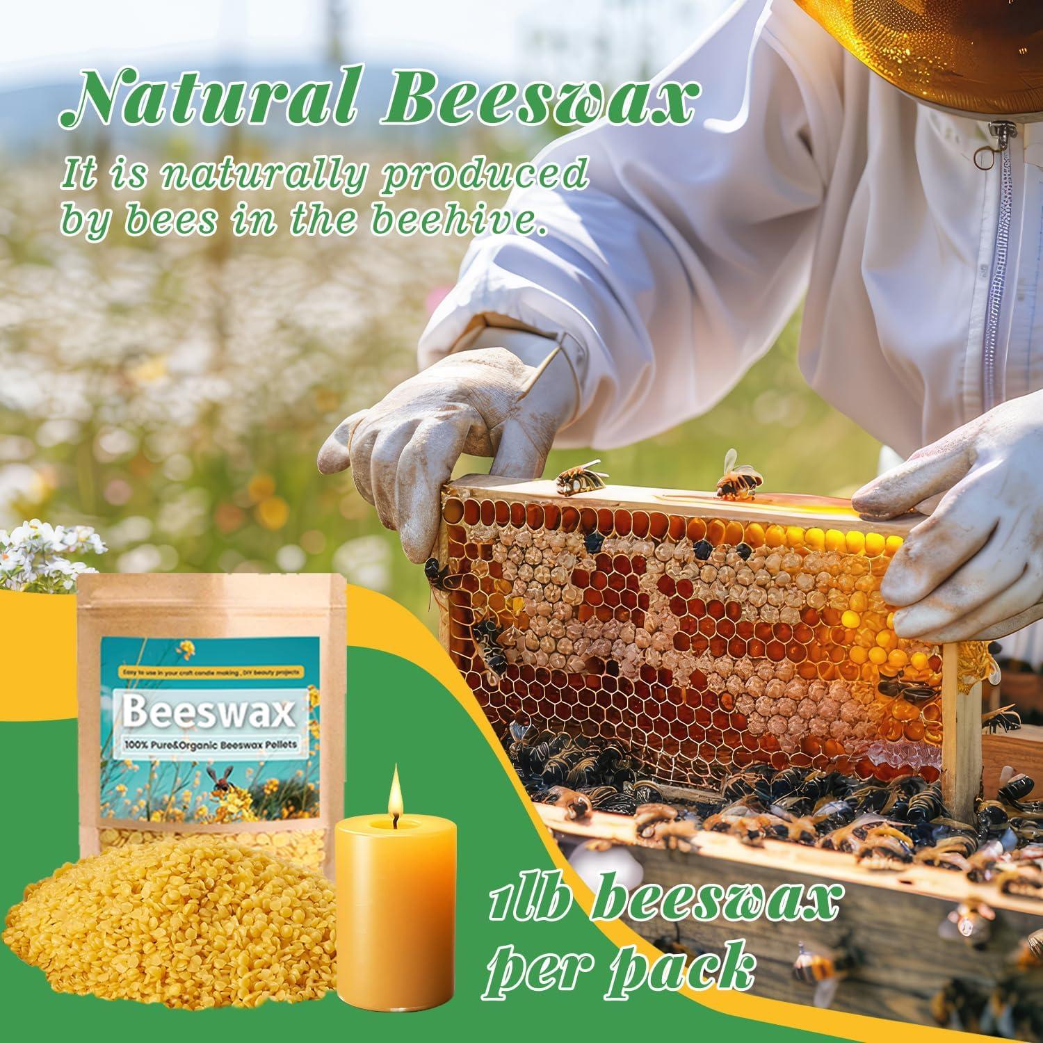 Kit de Fabricación de Velas de Cera de Abeja Handnatur 1.81 kg