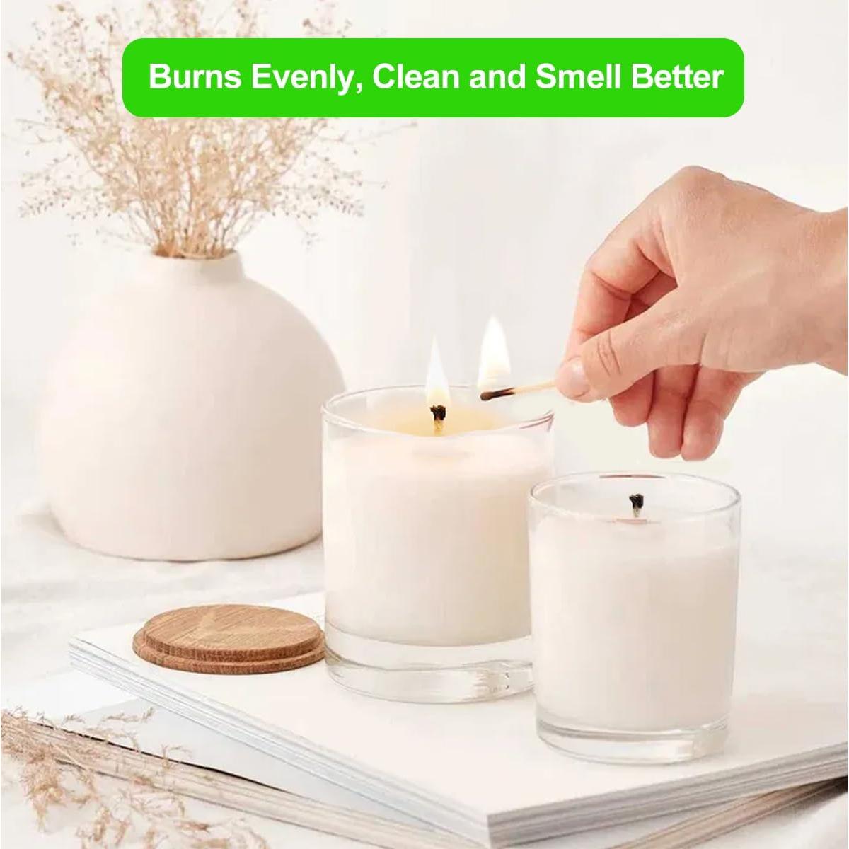 Kit de Velas DIY JBEIY - 1 kg Cera de Soja, 200 Mechas