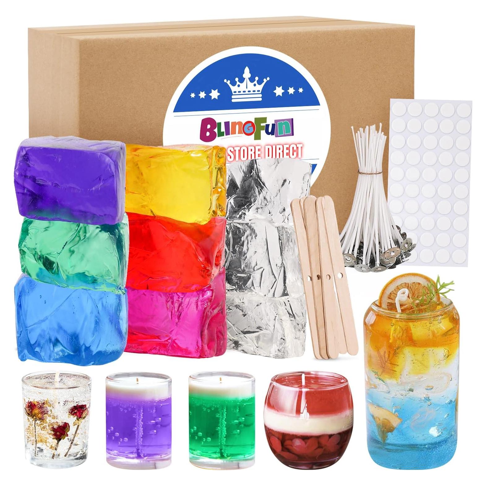 Kit de Cera Gel para Velas DIY Pachsi - 9 Piezas, 0.91 kg