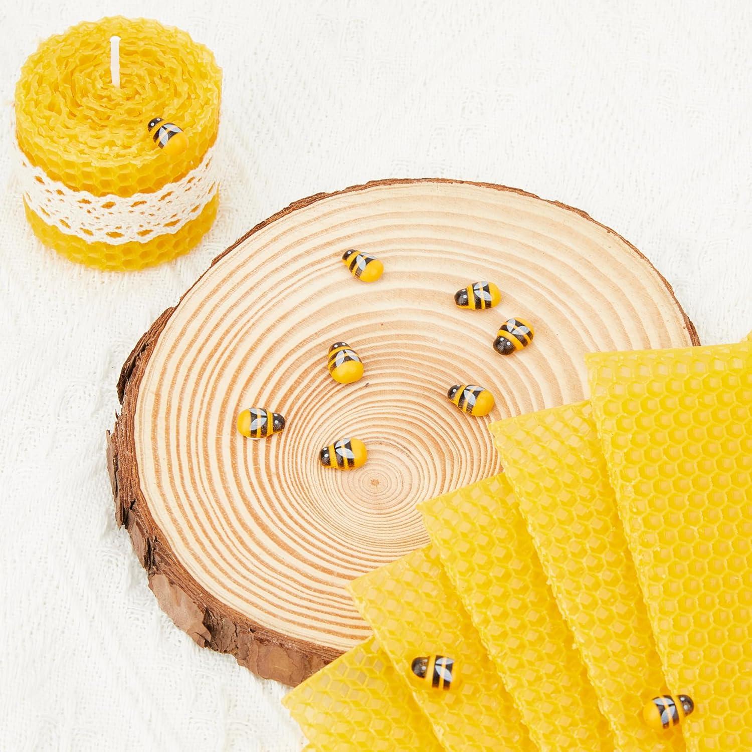 Kit de Fabricación de Velas de Cera de Abeja HASSLICKIT - 10 Hojas 20.32 cm