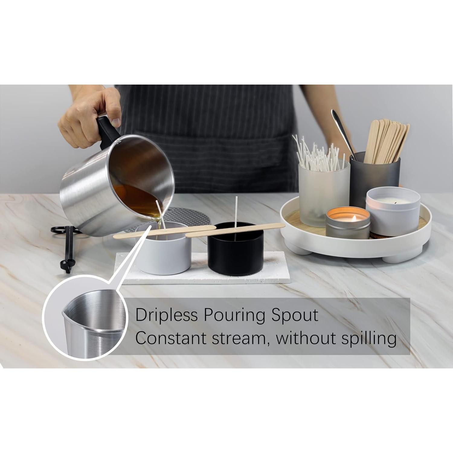 Kit de Fabricación de Velas Aroparc 40oz con Placa Caliente