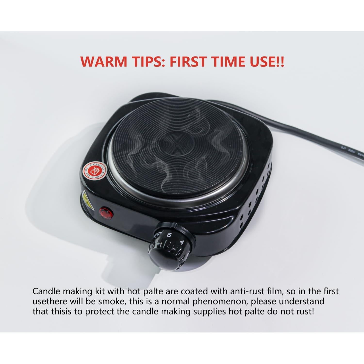 Kit de Fabricación de Velas Aroparc 40oz con Placa Caliente