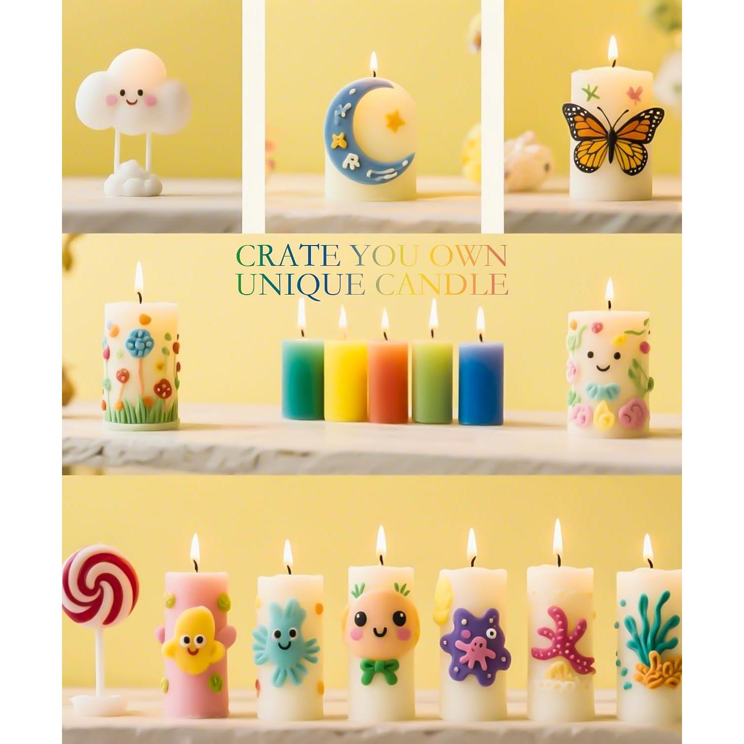 Bolígrafo de Cera para Velas GooBoom, 16 Colores No Tóxicos