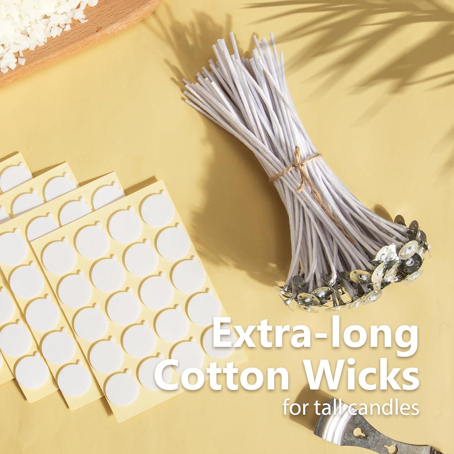 Kit de Fabricación de Velas FUHITIM - 2.27 kg Cera de Soja + 100 Mechas