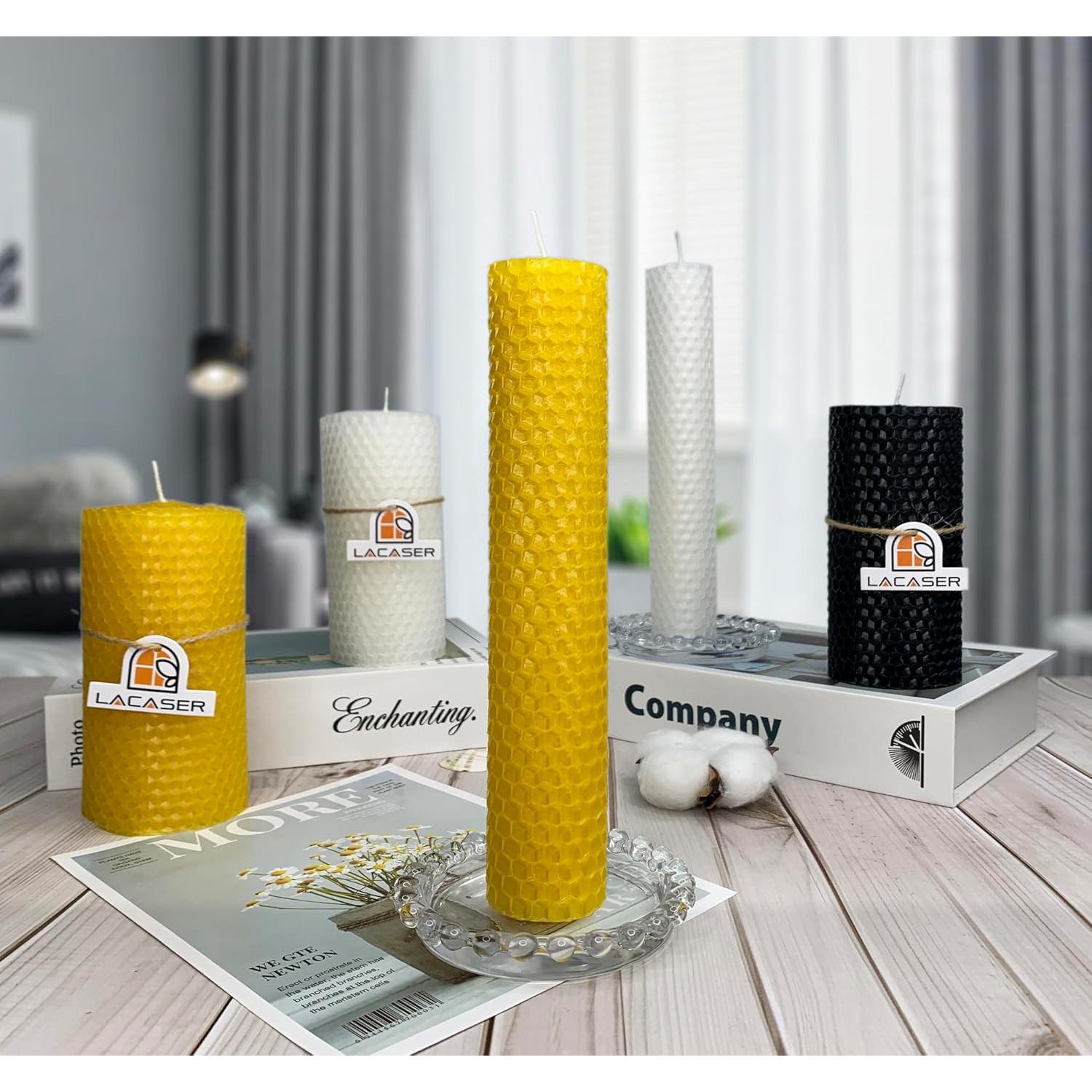 Kit de Fabricación de Velas de Cera de Abeja Lacaser 10pcs