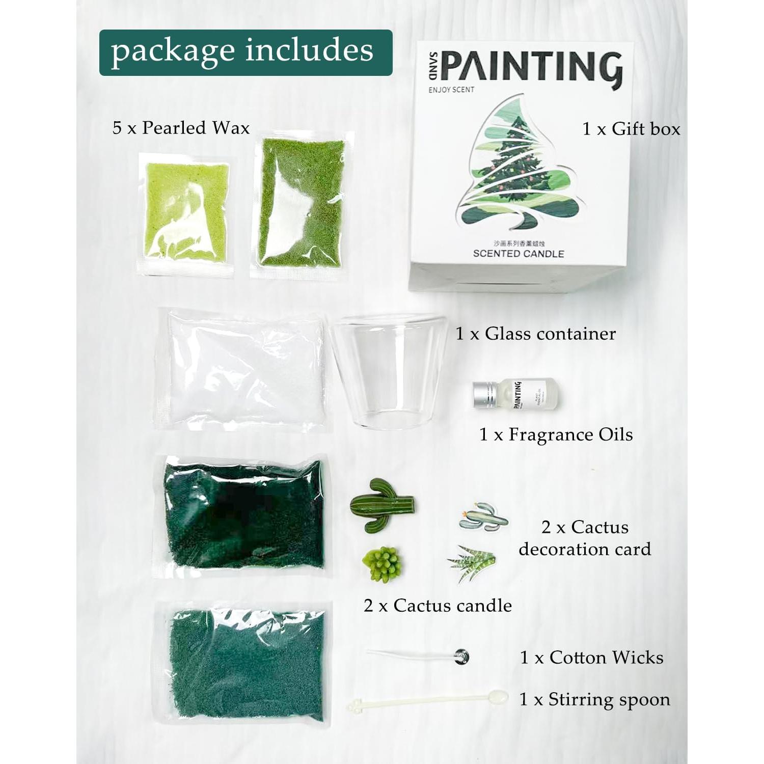 Kit de Fabricación de Velas DIY LPUSA Suculentas 396g