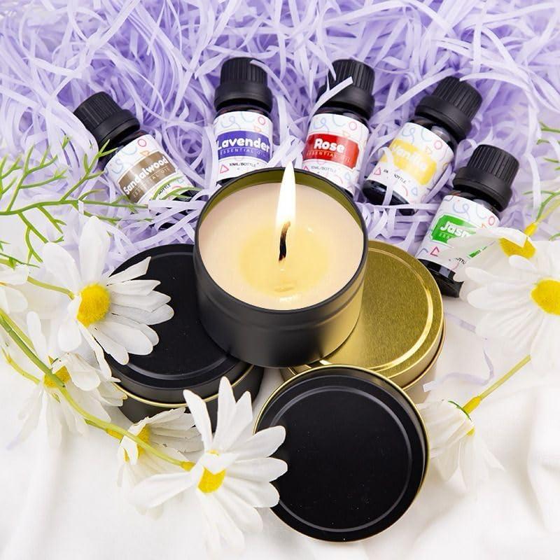 Kit de Fabricación de Velas WAYONE - Cera de Soja, 5 Aromas