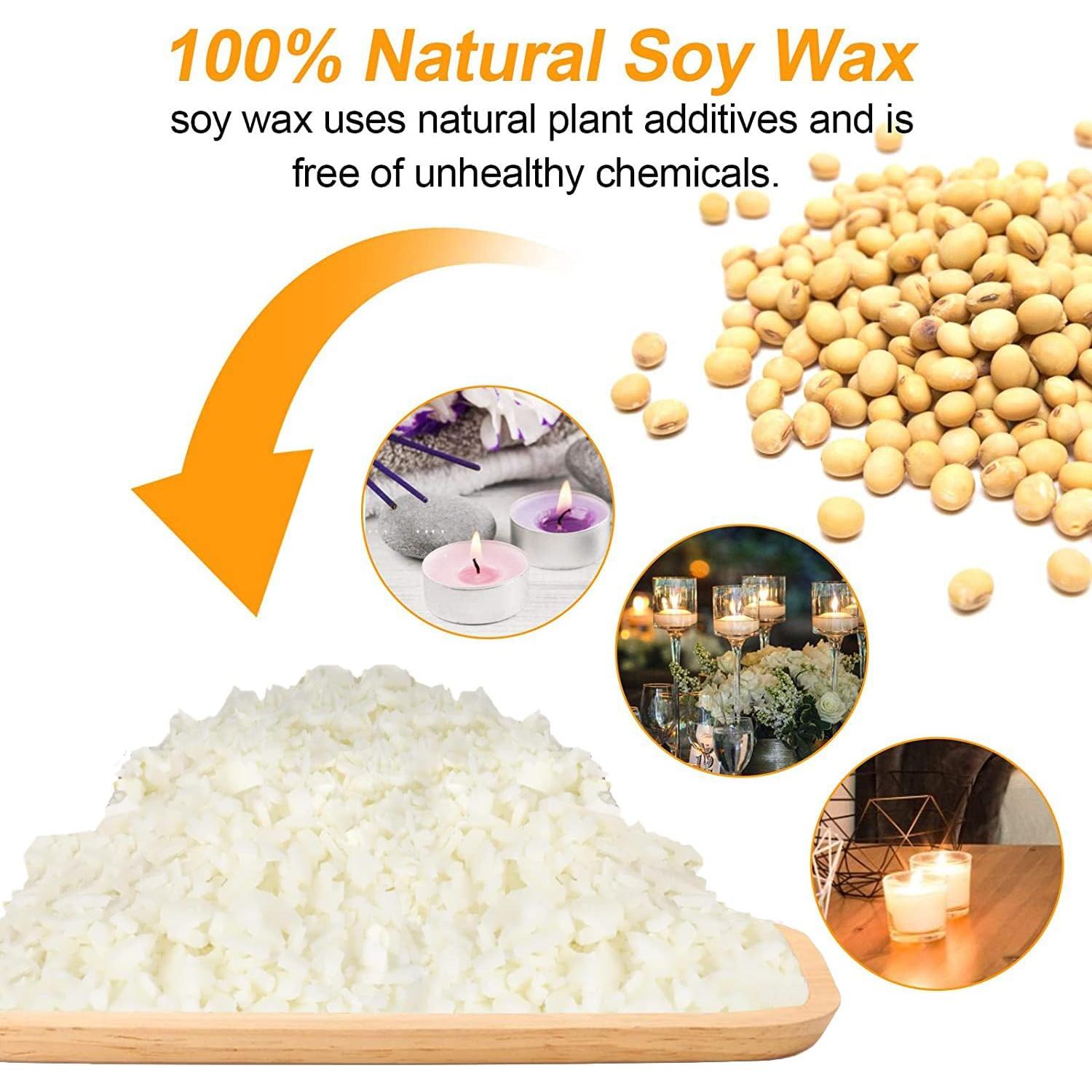 Kit de Fabricación de Velas BBAXI - Olla 900ml, Cera Soja 450g