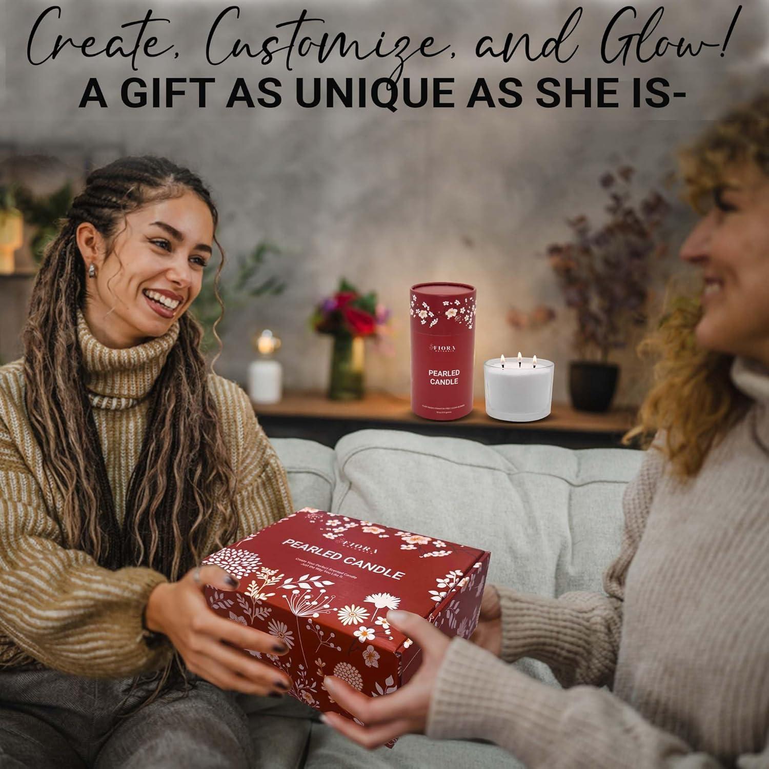 Kit de Fabricación de Velas Fiora Naturals - 30 Mechas, 510g Cera