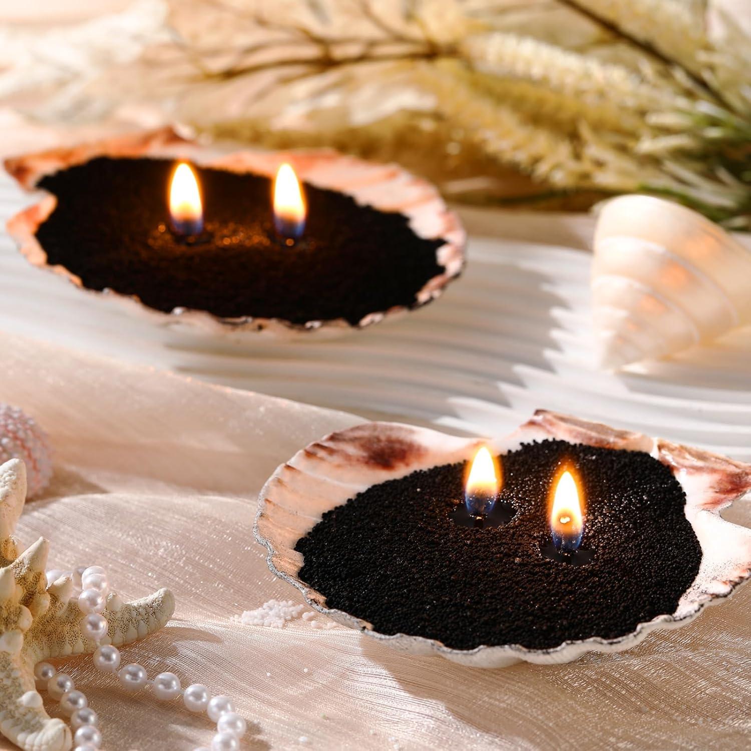 Kit de Velas de Arena MTLEE 1.5 kg con 20 Mechas - Negro