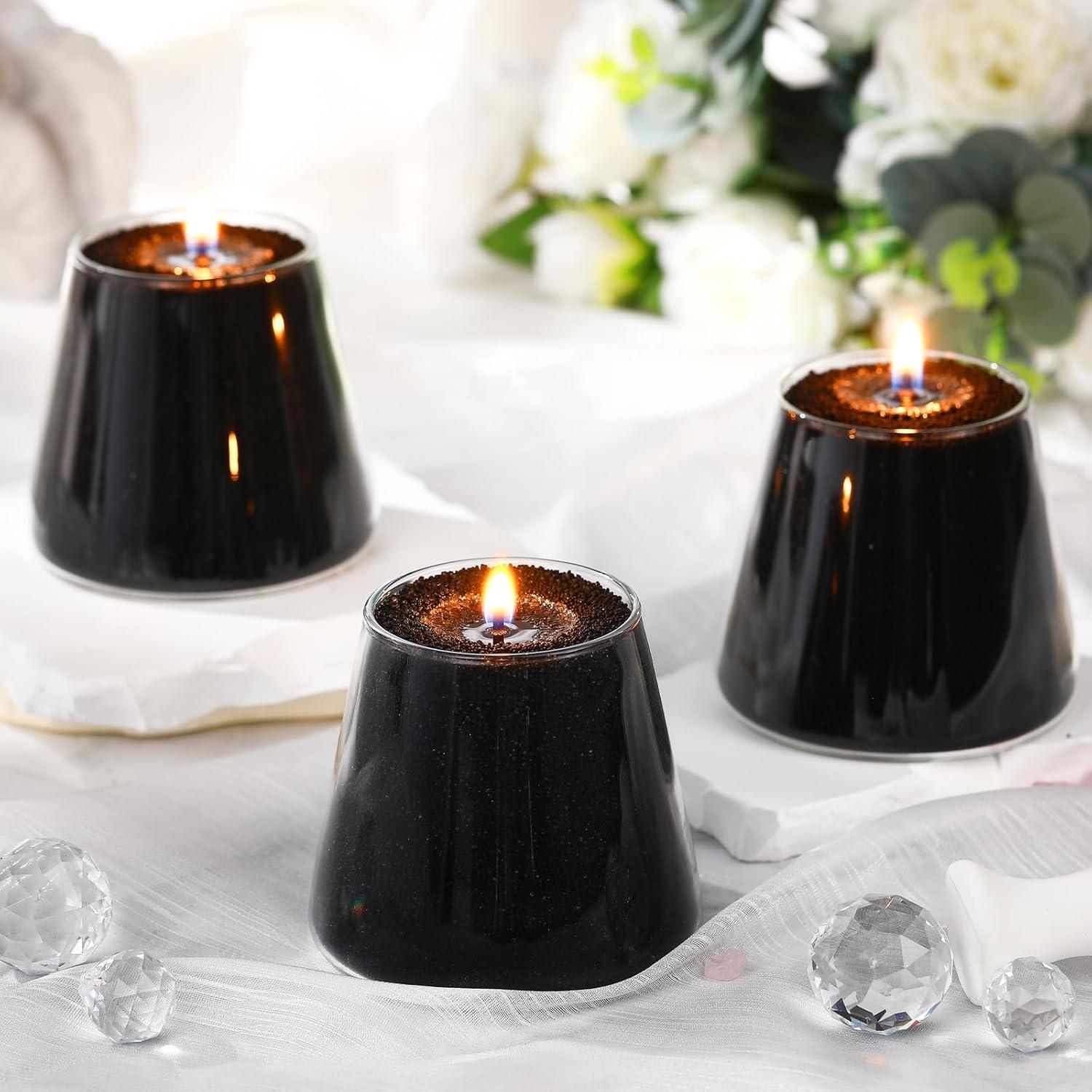 Kit de Velas de Arena MTLEE 1.5 kg con 20 Mechas - Negro