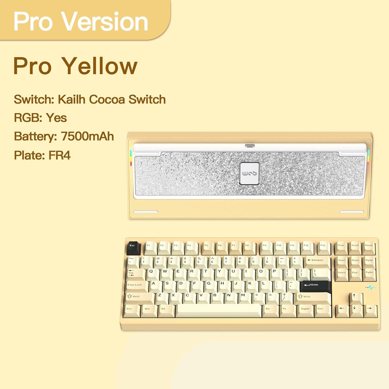 Teclado Mecánico KEEBMONKEY WOBKEY Crush 80 Pro RGB Aluminio