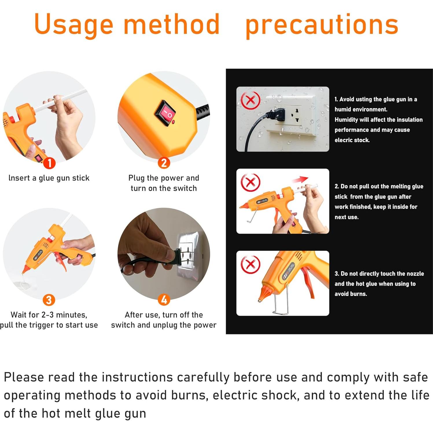 Pistola de Pegamento IZIO 100W - Calentamiento Rápido, 21 Barras