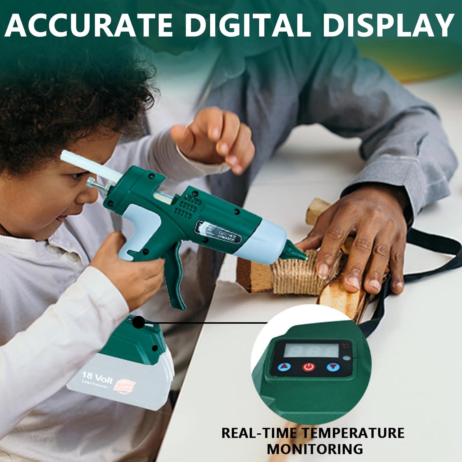 Pistola de Pegamento Caliente Inalámbrica Bosch 20V con 10 Barras