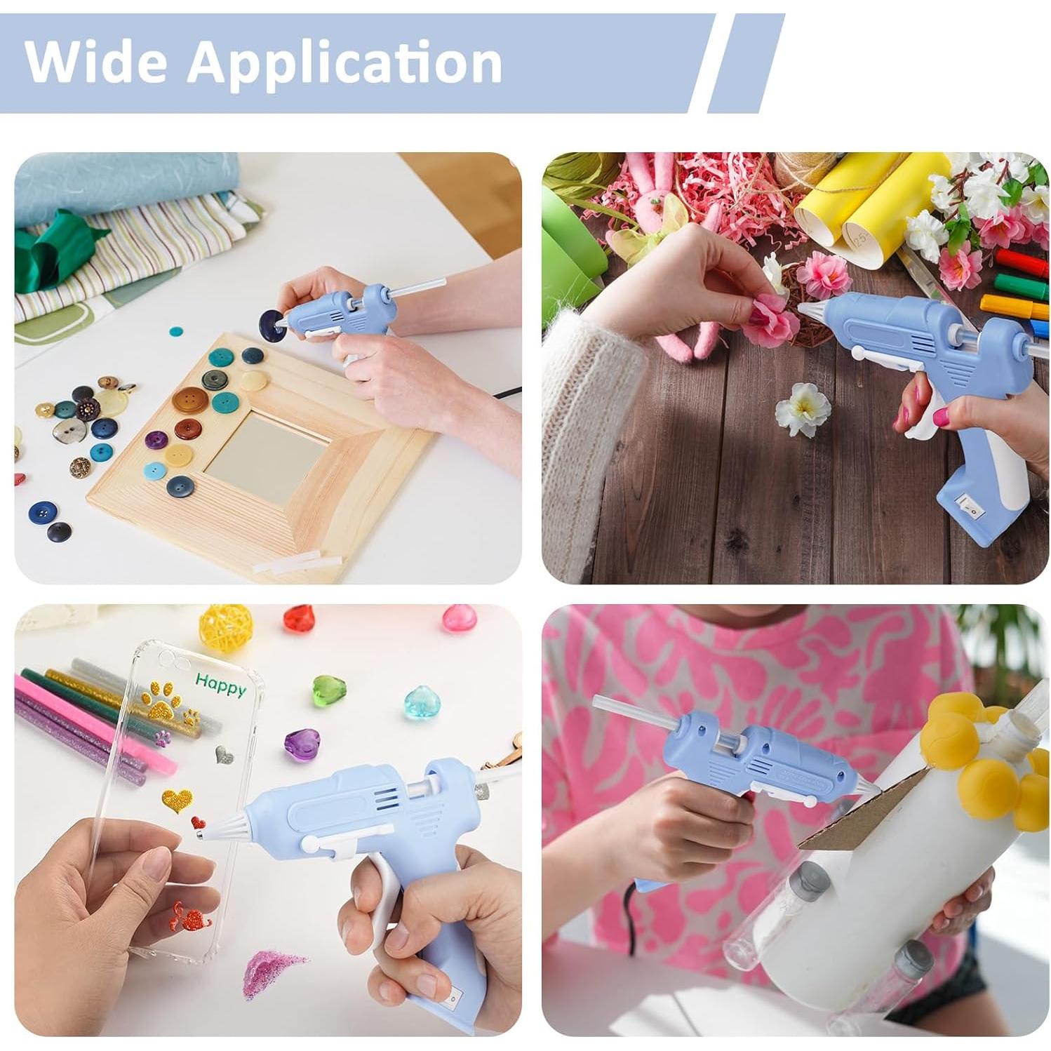 Pistola de Pegamento Caliente Inalámbrica Gunhay con 10 Barras