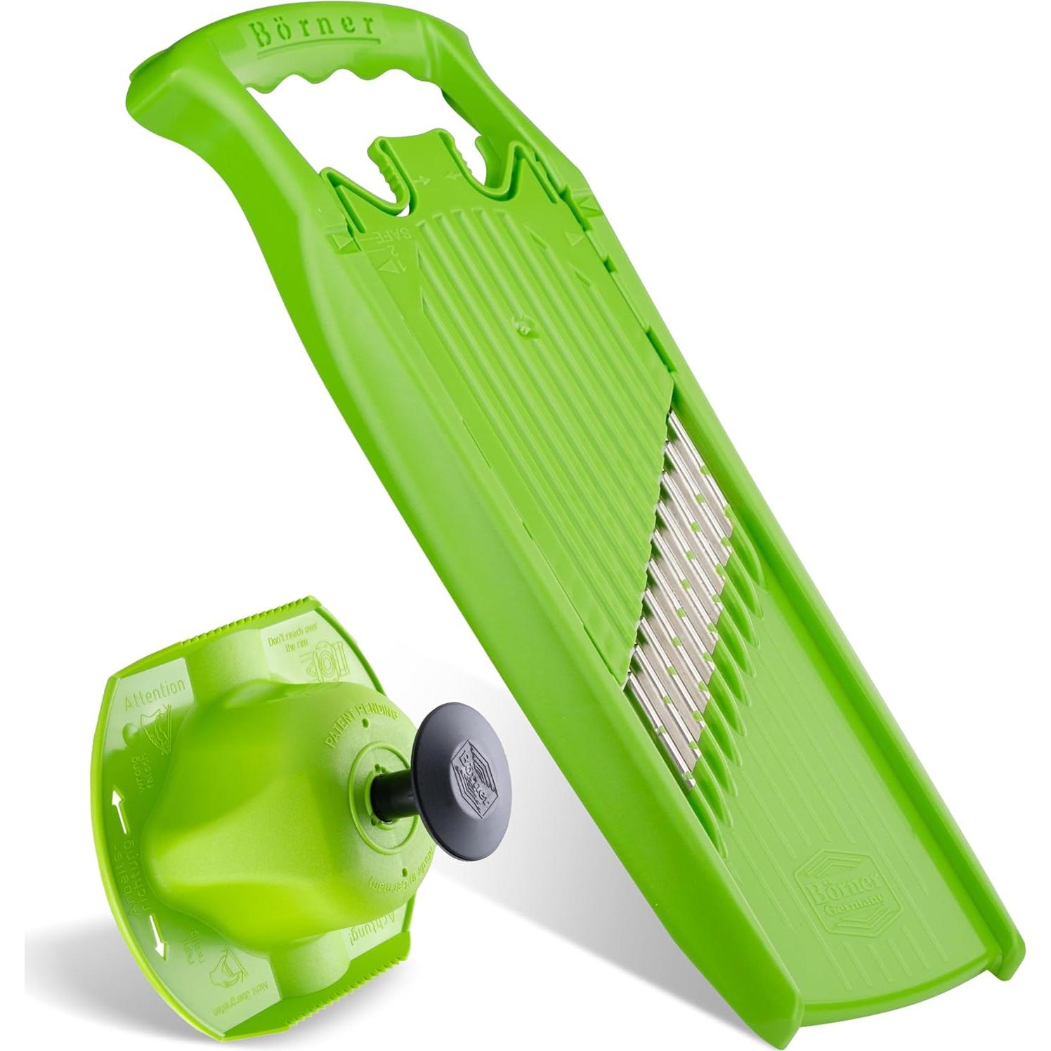 Cortador de Verduras Börner Wave-Waffle + Protector Verde
