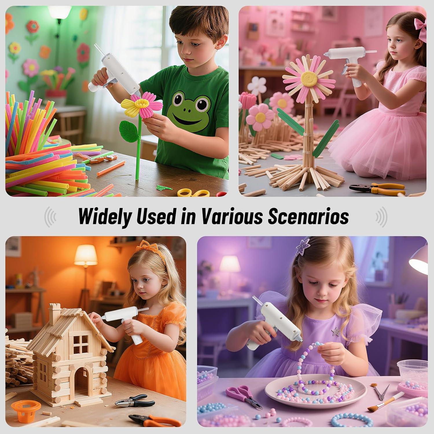 Pistola de Pegamento Caliente Inalámbrica DajiZynx 20W con 30 Barritas