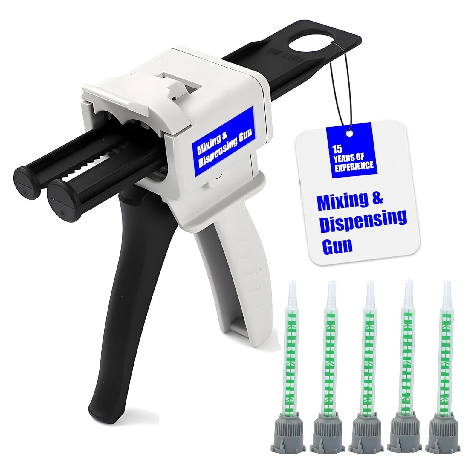 Pistola de Dispensación AB SoKalChw 50ml 1:1/2:1 con Boquillas