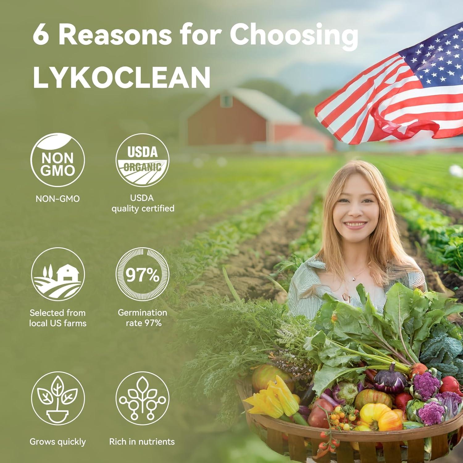 Kit de Vasos de Semillas de Hierbas Gourmet LYKOCLEAN 7 Unidades