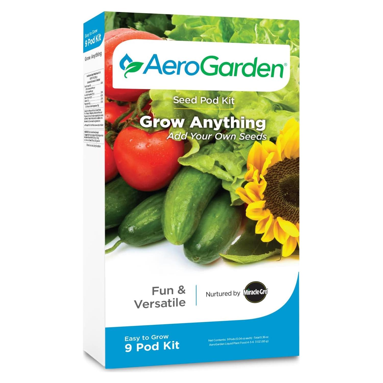 Kit de Cápsulas de Semillas Grow Anything AeroGarden - 9 Unidades