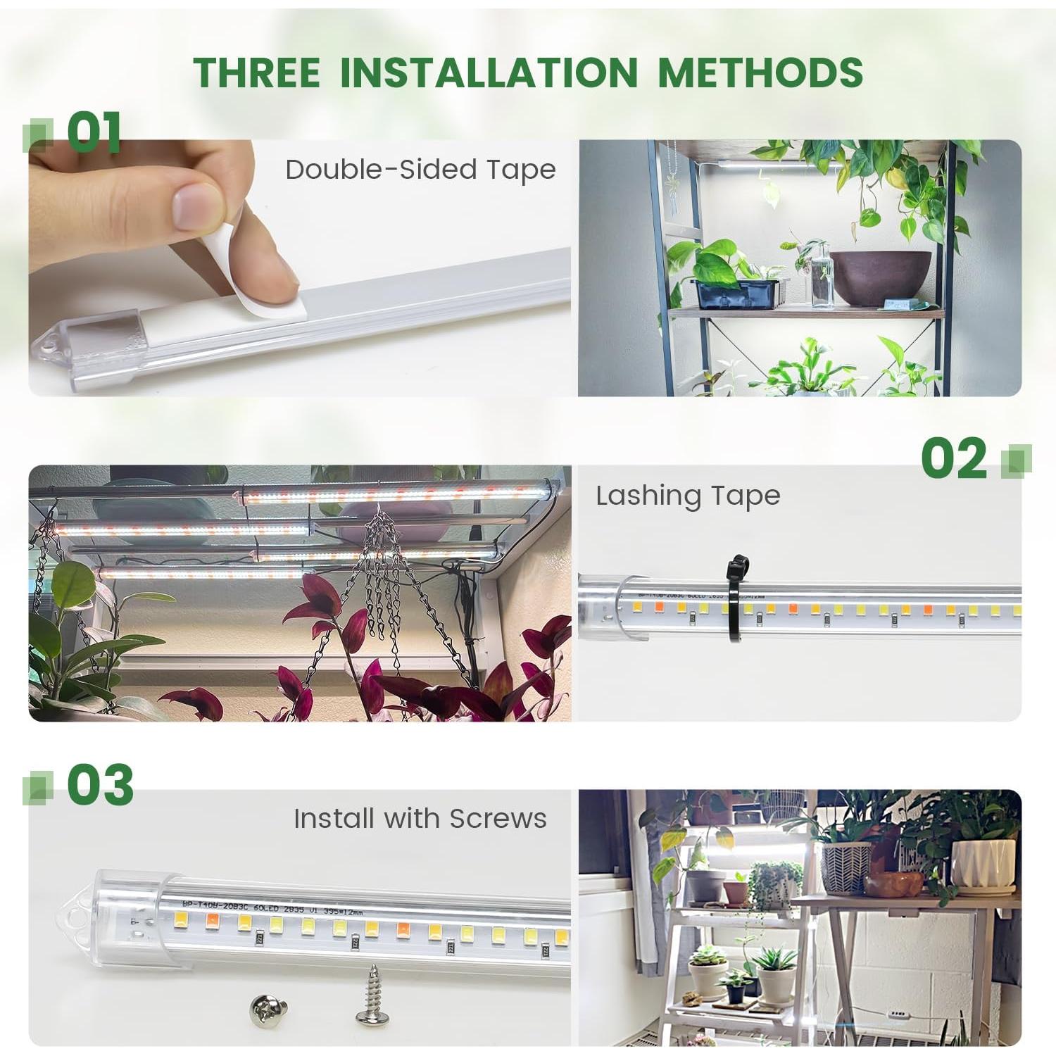 Tira de Luz de Cultivo Kullsinss 36W 360 LEDs Espectro Completo