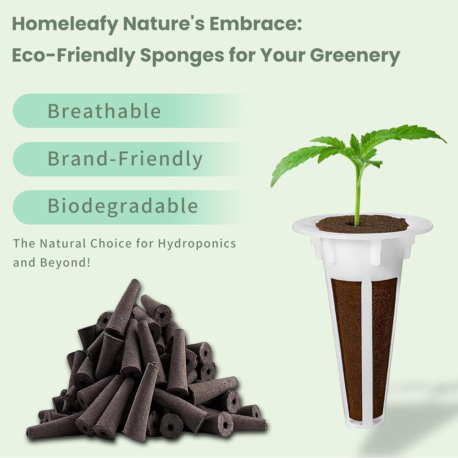 Kit de Cultivo Hidropónico Homeleafy 122 Pcs con Nutrientes