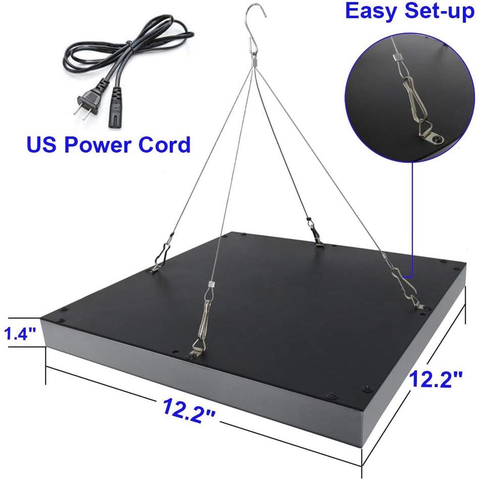 Lámpara de Cultivo LED Osunby 75W Espectro Completo para Plantas