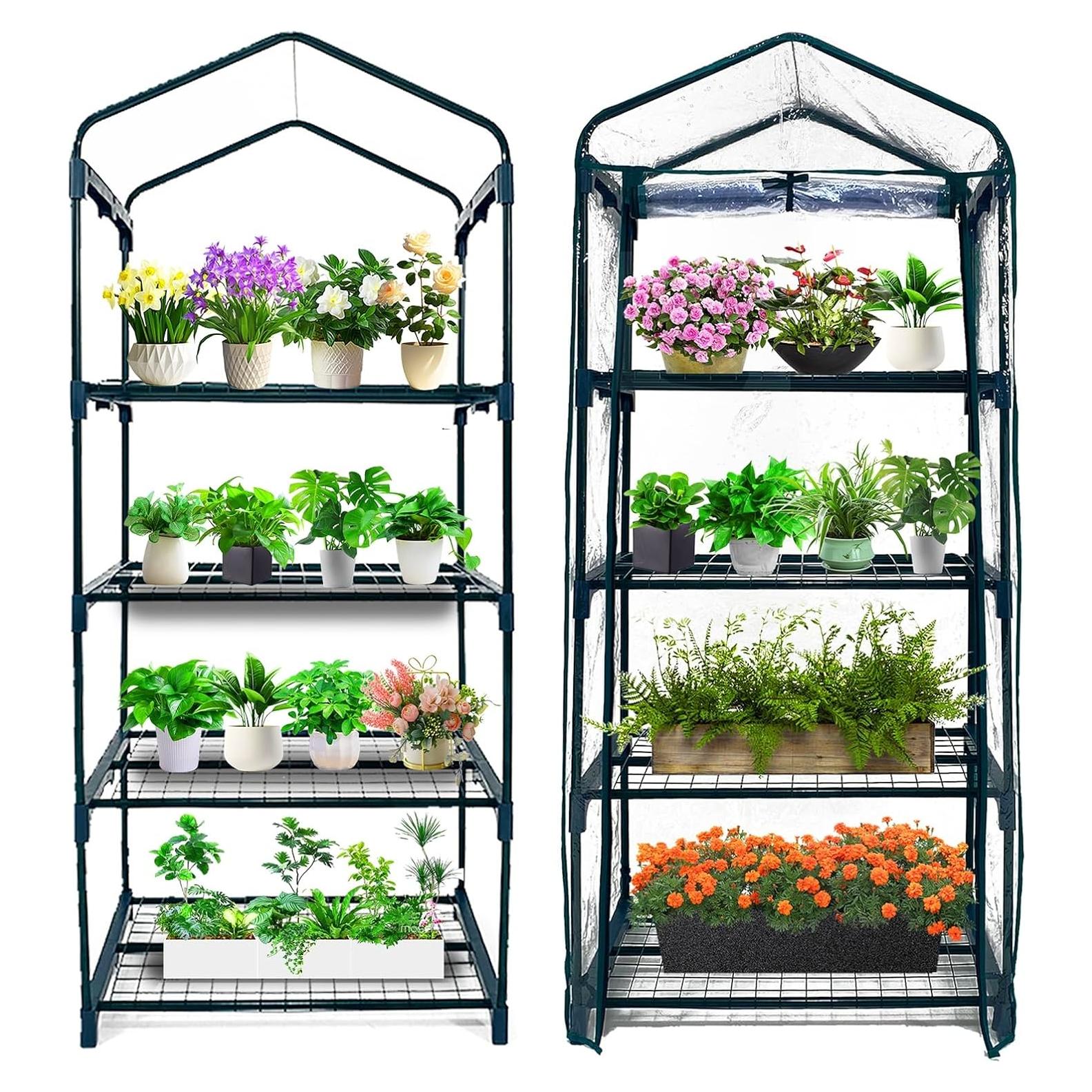 Invernadero Mini 4 Niveles GreenGiggle PVC 68.6x48.3x157.5cm