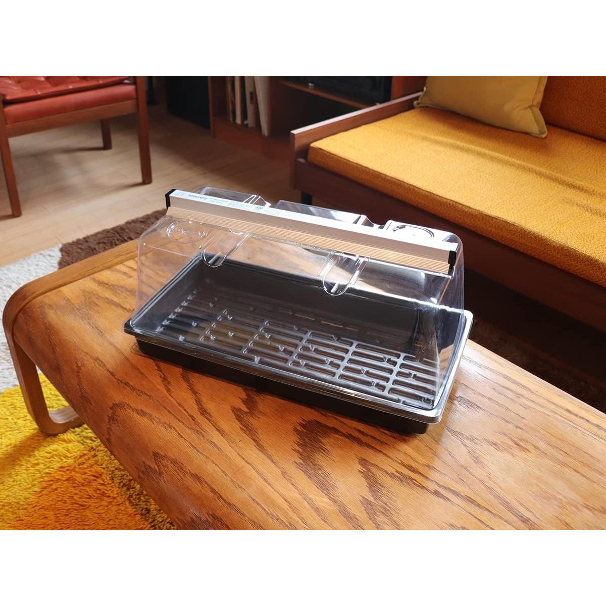 Kit Mini Invernadero LED SunBlaster 55x25x30 cm con Soporte