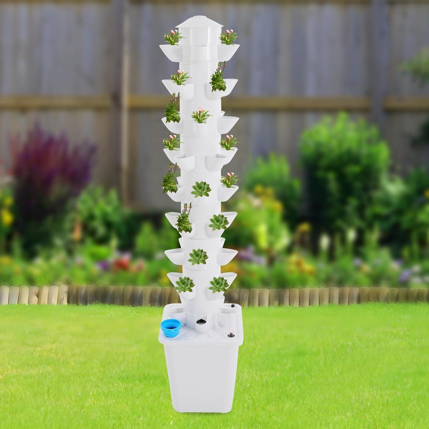 Torre de Cultivo Hidropónico 40 Cápsulas CAFIPPED 8 Niveles