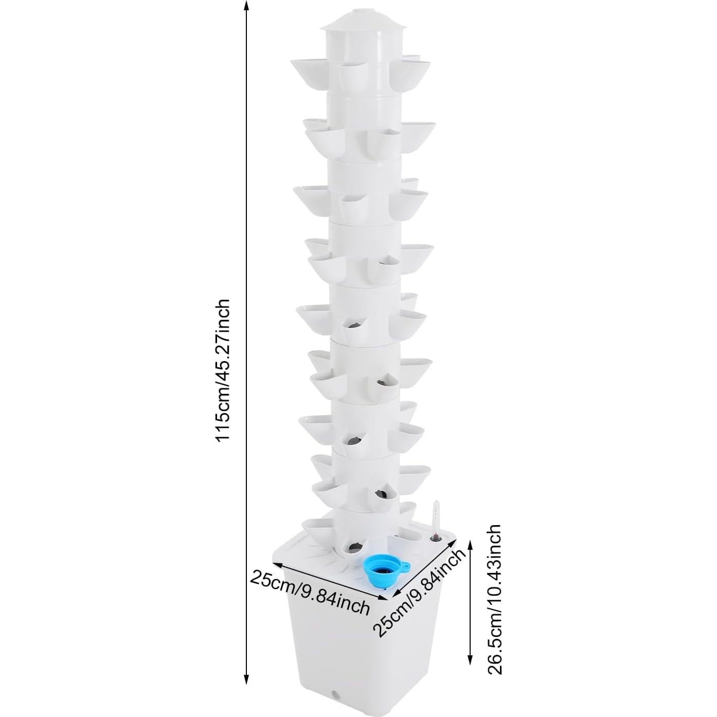 Torre de Cultivo Hidropónico 40 Cápsulas CAFIPPED 8 Niveles