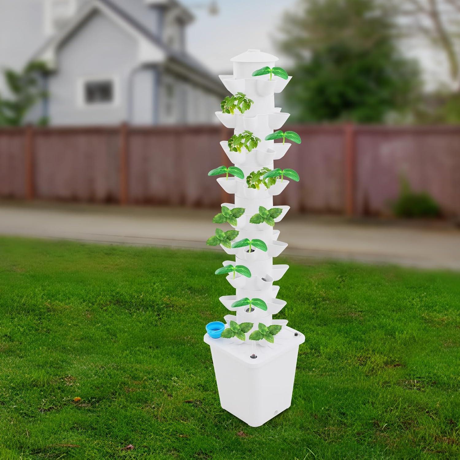 Torre de Cultivo Hidropónico 40 Cápsulas CAFIPPED 8 Niveles