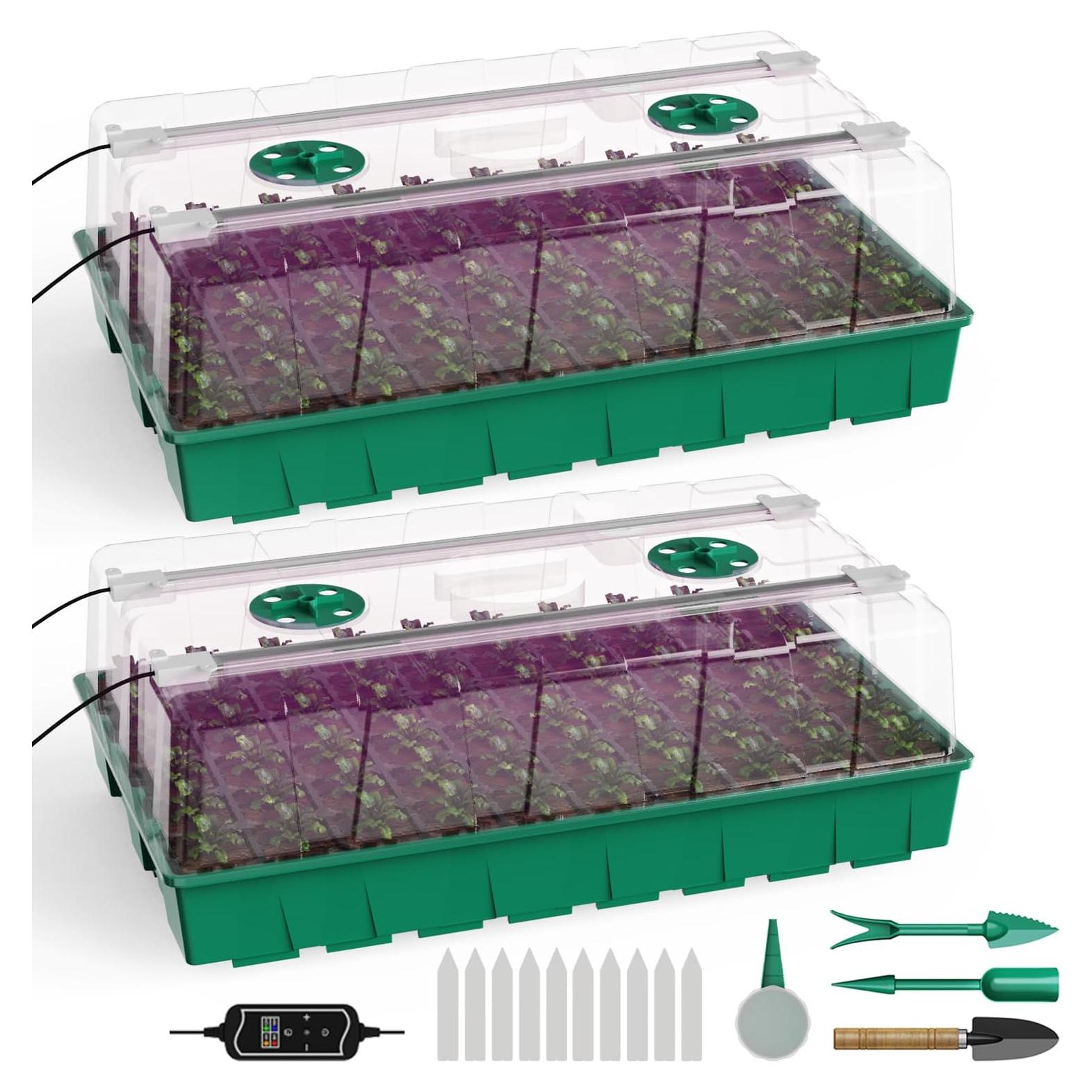 Kit de Inicio de Semillas HEbsjjhd con Luz de Crecimiento y Domo