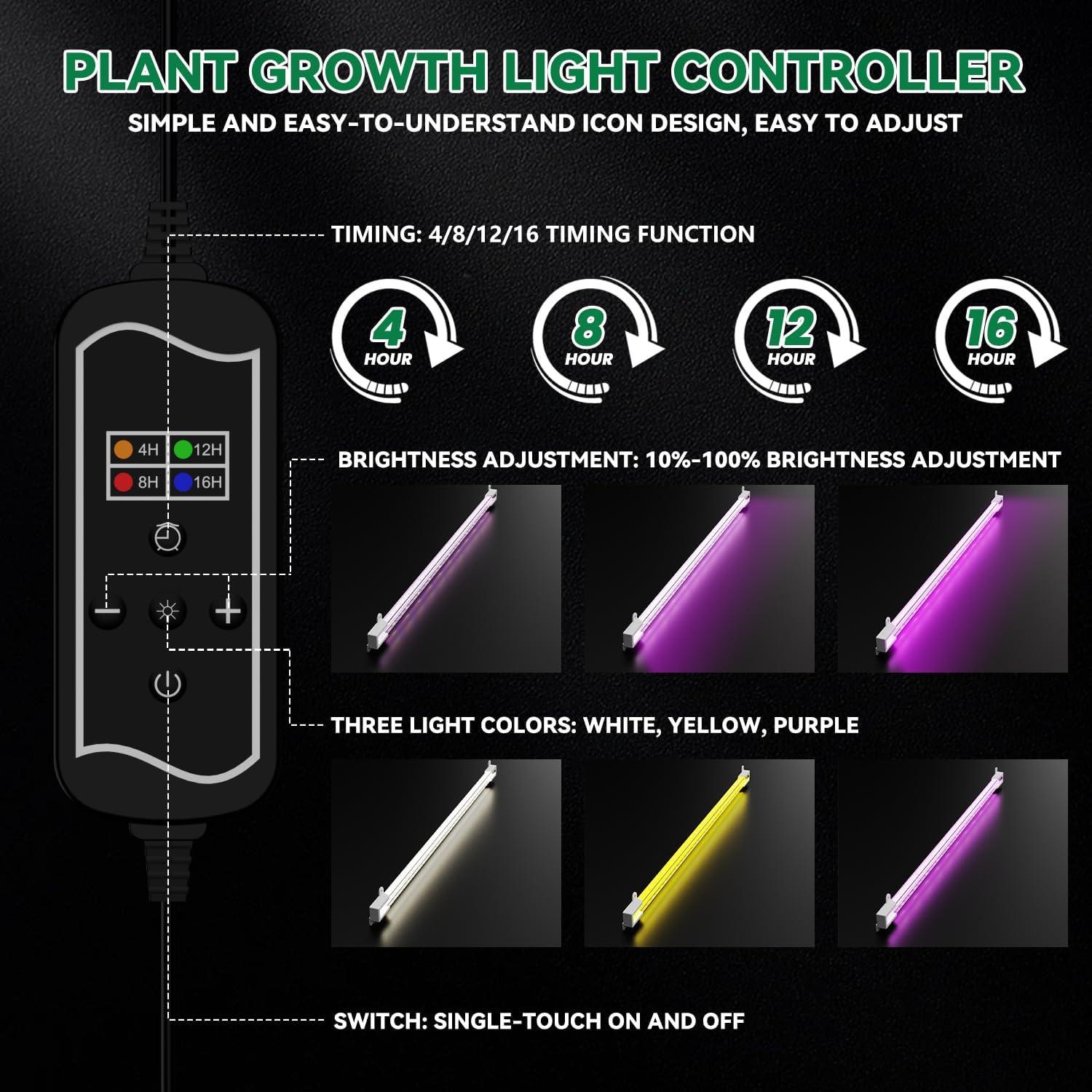 Kit de Inicio de Semillas HEbsjjhd con Luz de Crecimiento y Domo