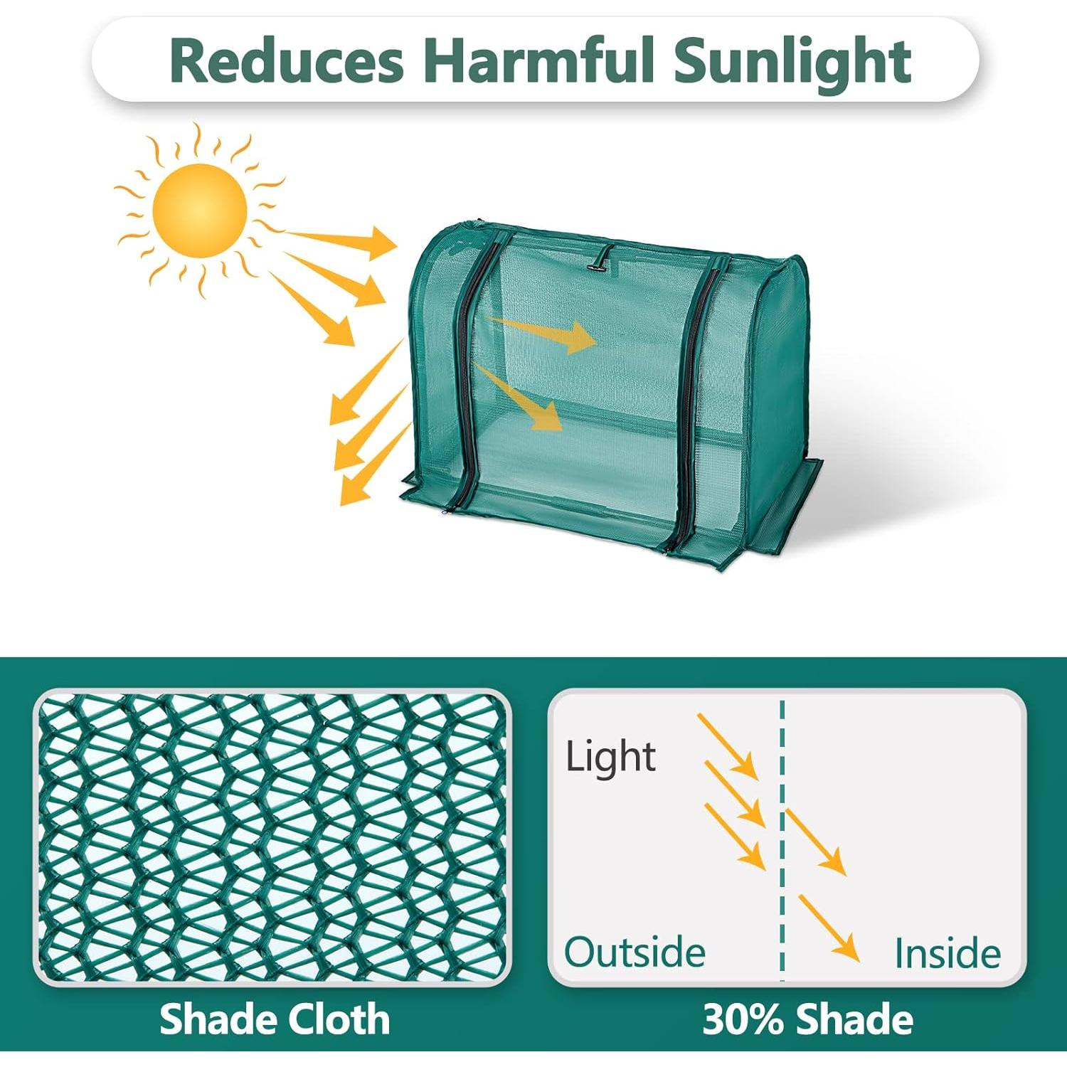 Paquete de 2 Sombrillas Mini SUMGROW para Plantas - 30% Sombra