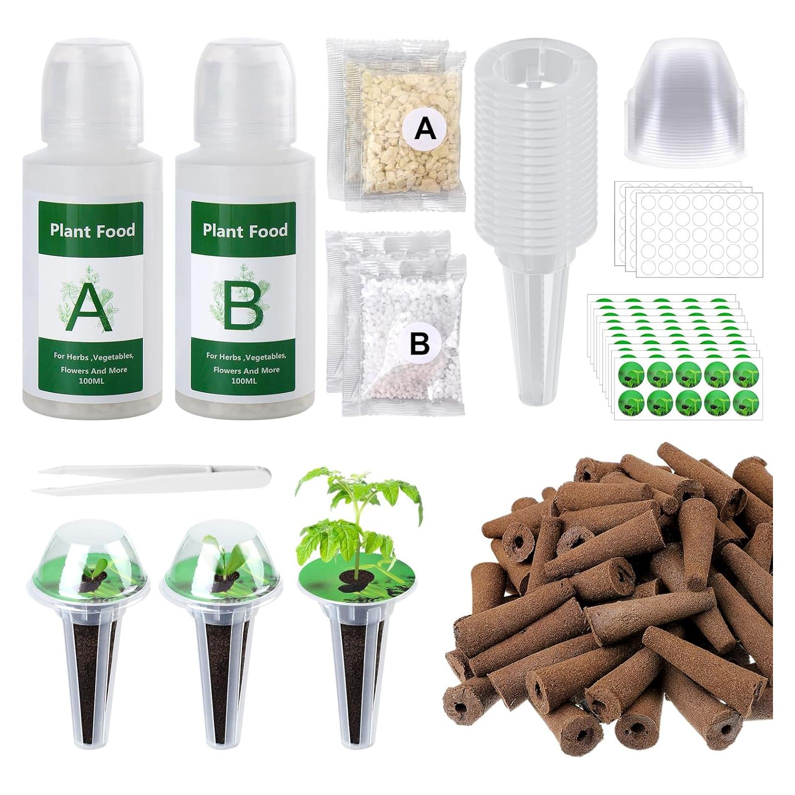 Kit de Cápsulas Hidropónicas Bigmeta - 100 Esponjas de Crecimiento