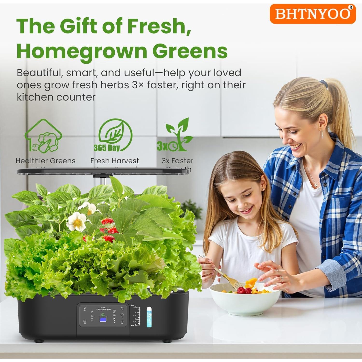 Kit Hidropónico BHTNYOO 13 Cápsulas Jardín Interior 5L