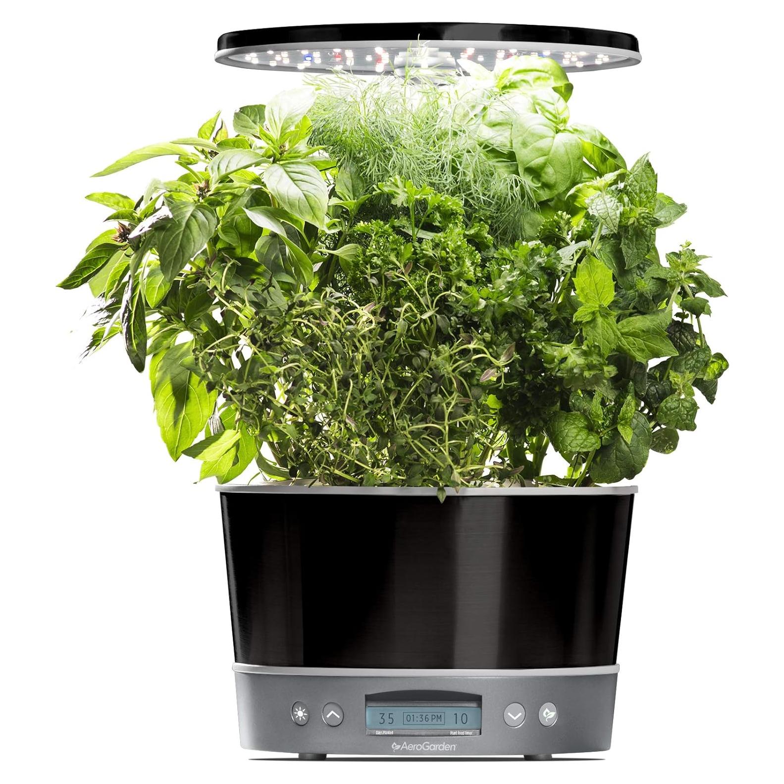 AeroGarden Harvest Elite 360 Jardín Hidropónico Interior Platino