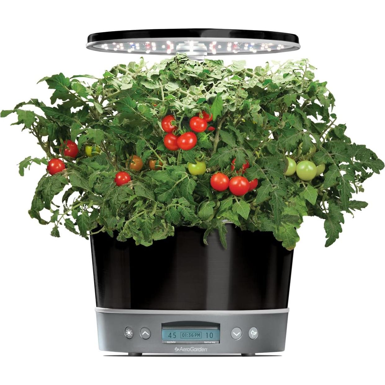 AeroGarden Harvest Elite 360 Jardín Hidropónico Interior Platino