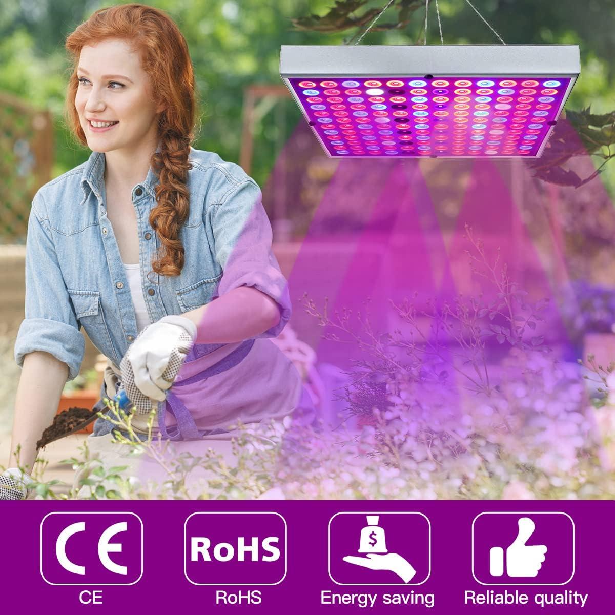 Panel de Luz de Cultivo LED Juhefa 45W Espectro Completo 25.1cm