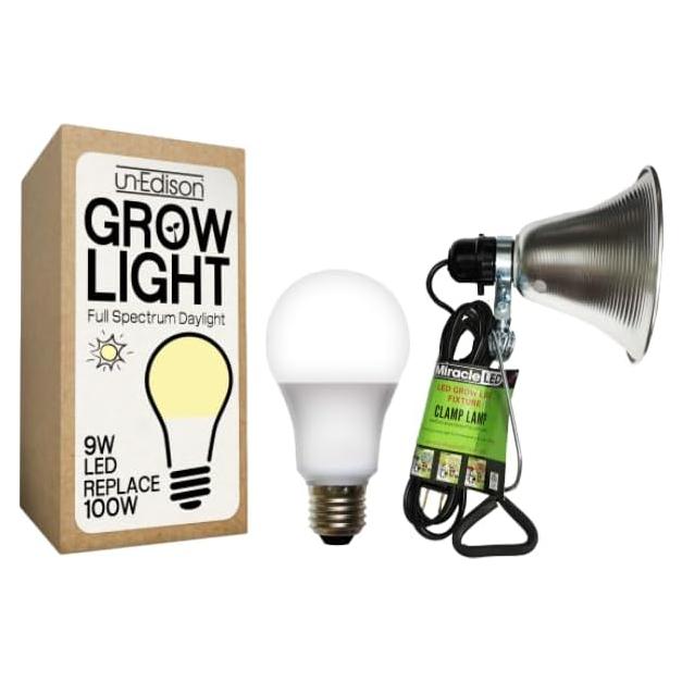 Kit de luz de cultivo LED Miracle 9W Un-Edison espectro completo