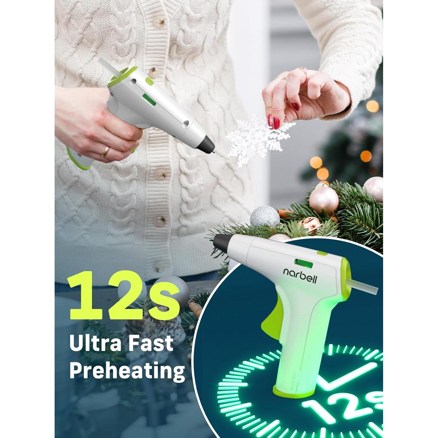 Pistola de Pegamento Caliente Inalámbrica Narbell 2000mAh Gris