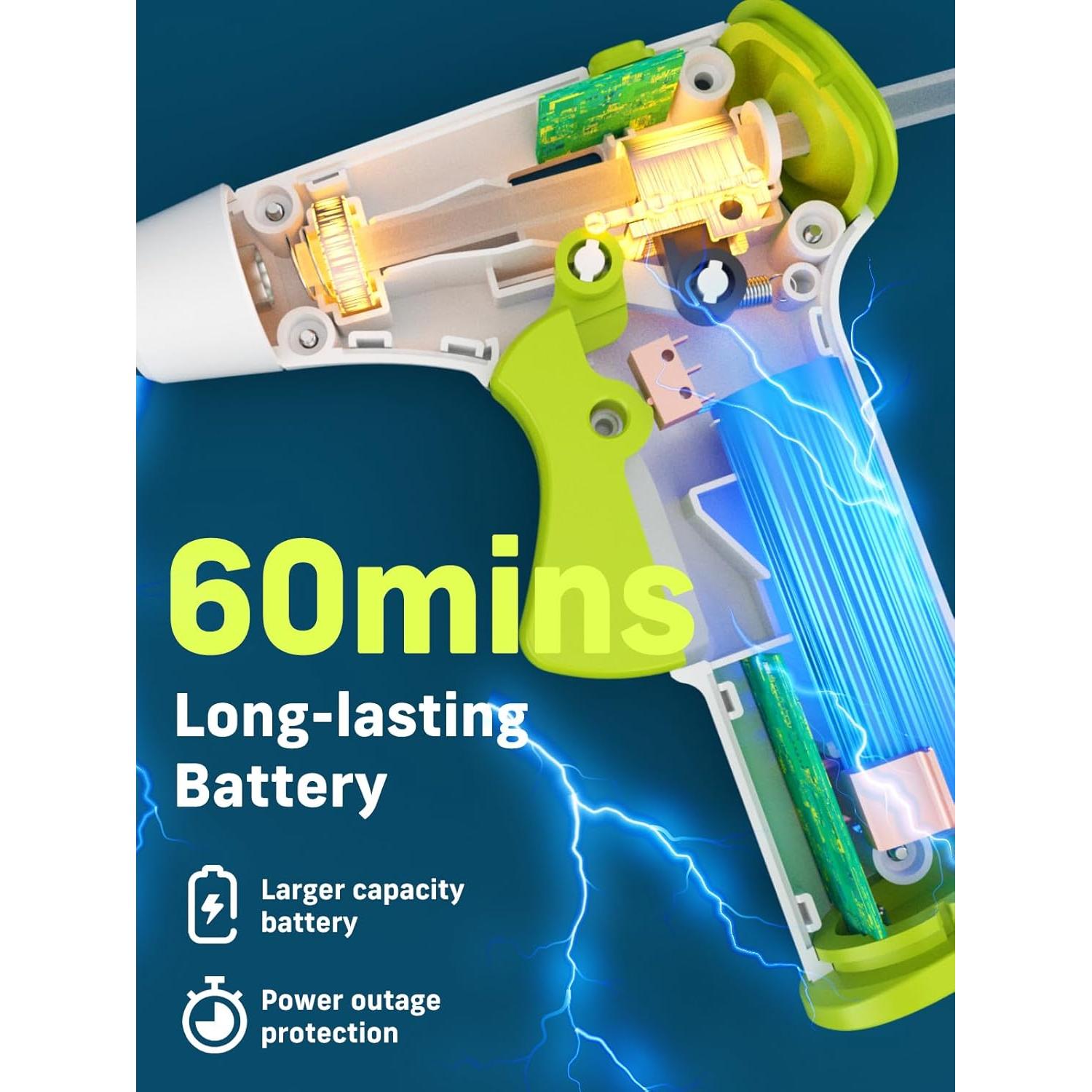 Pistola de Pegamento Caliente Inalámbrica Narbell 2000mAh Gris