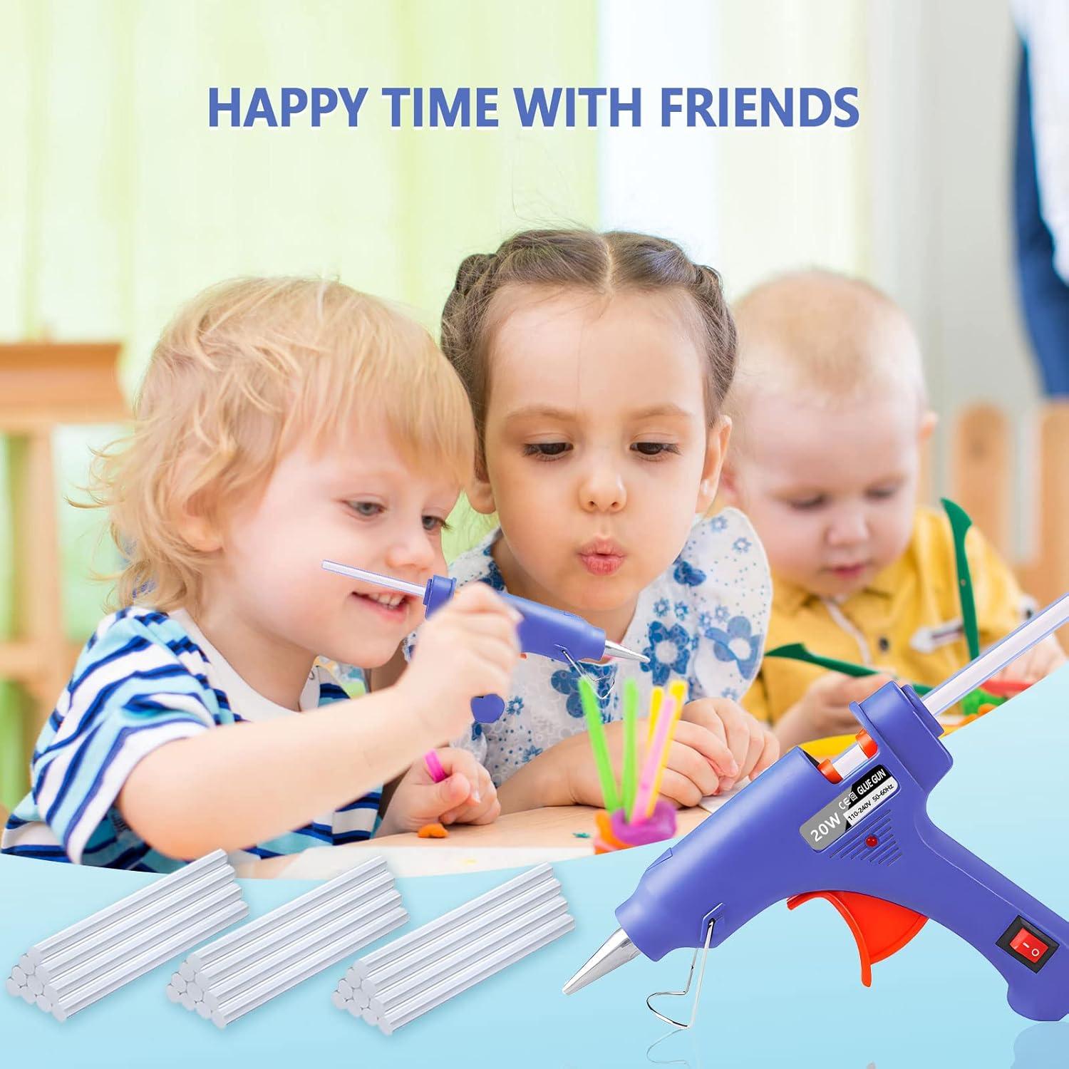 Kit de Pistola de Pegamento Caliente QingTvikl 12 Piezas 120 Barras