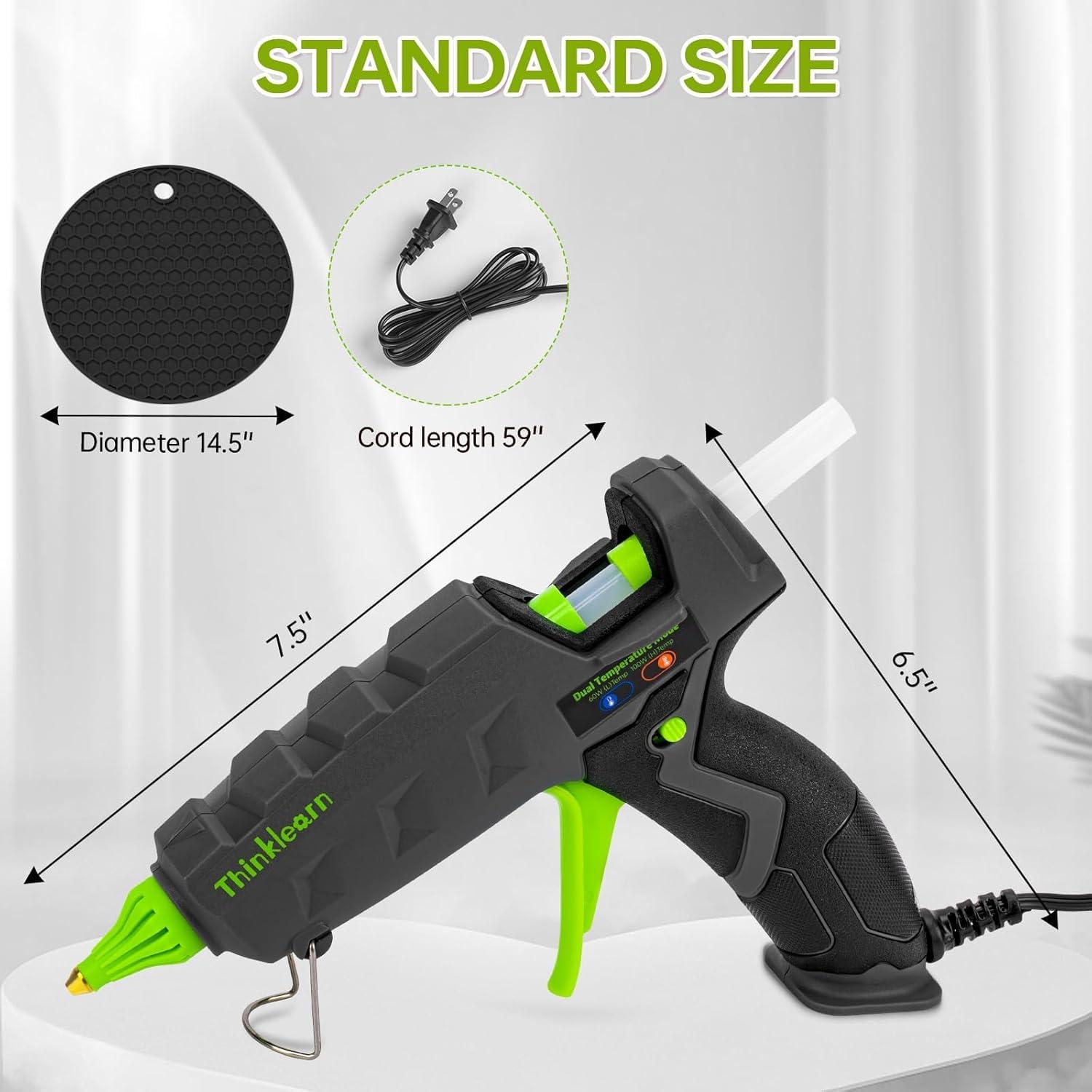 Pistola de Pegamento Caliente ThinkLearn 60/100W con 15 Barras