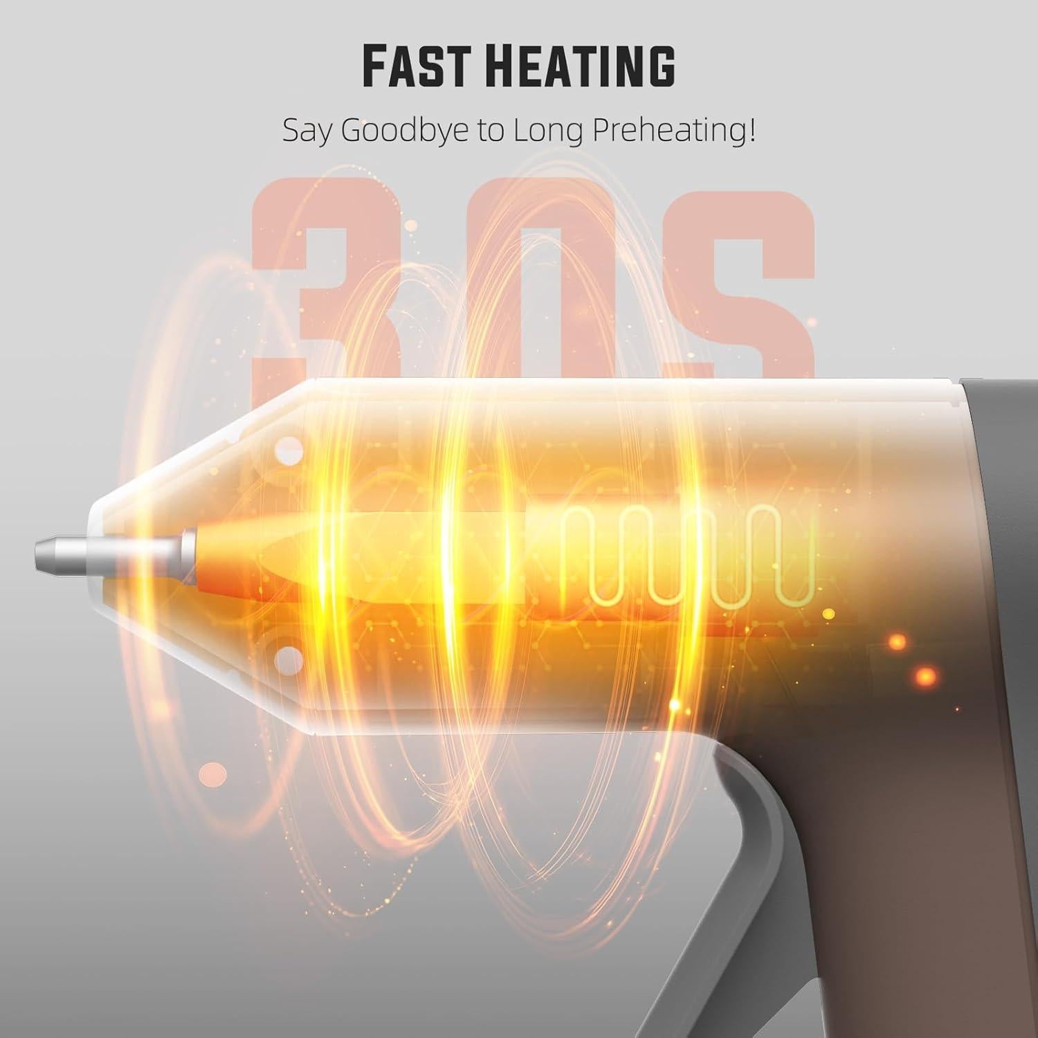 Pistola de Pegamento Caliente Inalámbrica Katerk 2500mAh