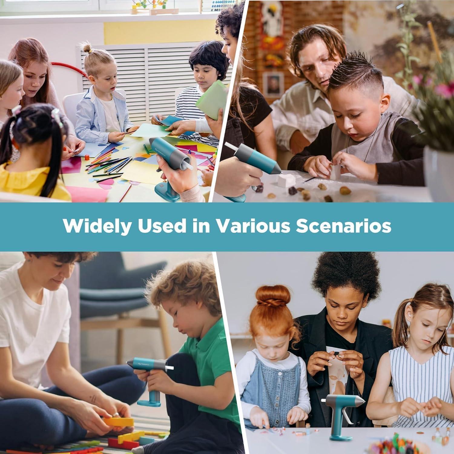 Pistola de Pegamento Caliente Inalámbrica Tilswall Azul 15W