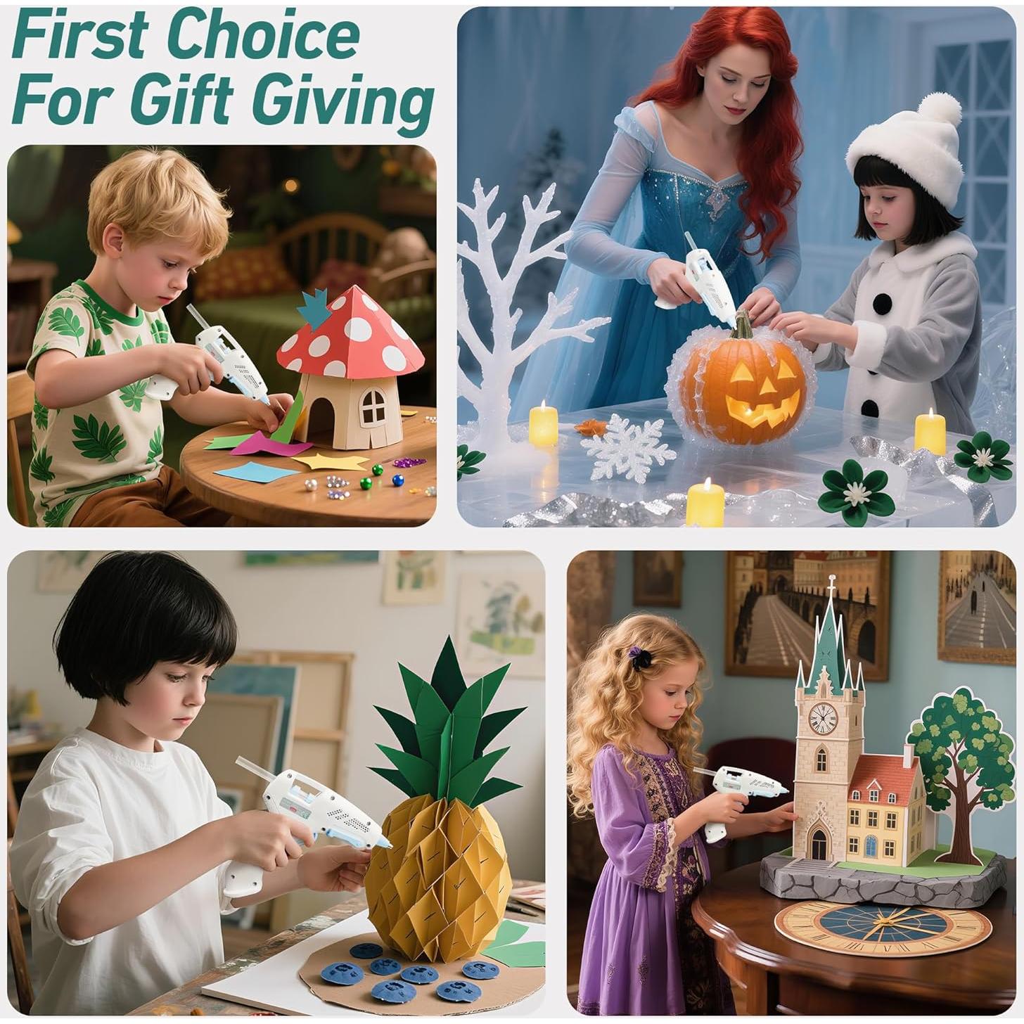 Pistola de Pegamento Caliente Inalámbrica HHieratic 20W con 30 Barras