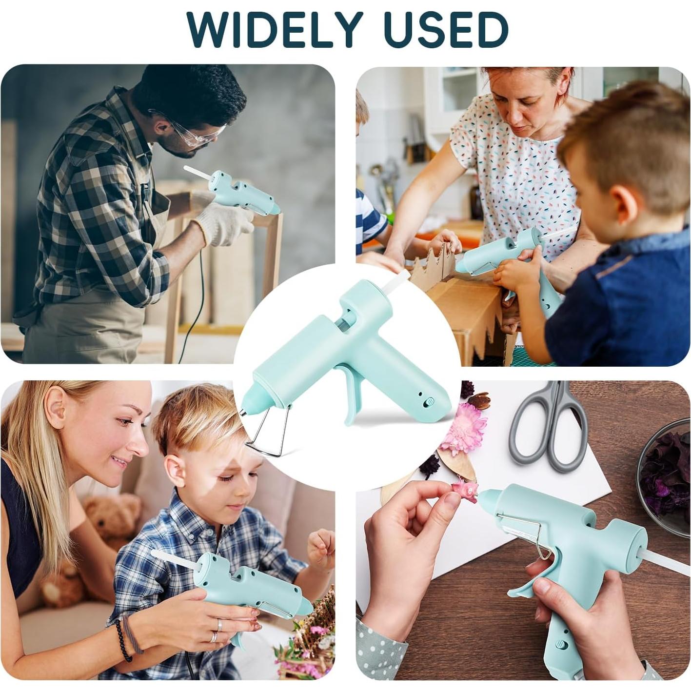 Pistola de Pegamento Caliente Deli 20W con 30 Barras 10cm