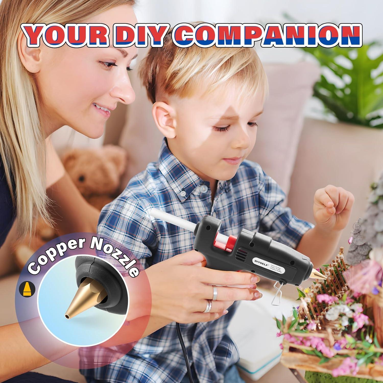 Pistola de Pegamento Caliente DIYSELF 60/100W con 20 Barras